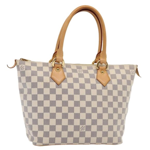 LOUIS VUITTON Damier Azur Saleya PM Tote Bag N51186 LV Auth 88918AV - Picture 1 of 16